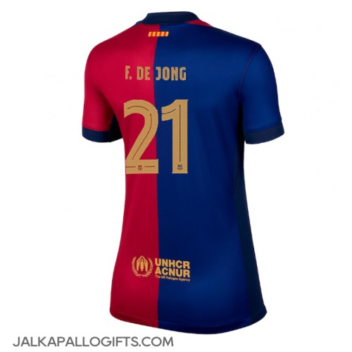 Barcelona Frenkie de Jong #21 Kotipaita Naiset 2024-25 Lyhythihainen